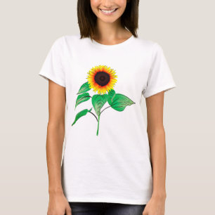 Camiseta girassol, flores, verão