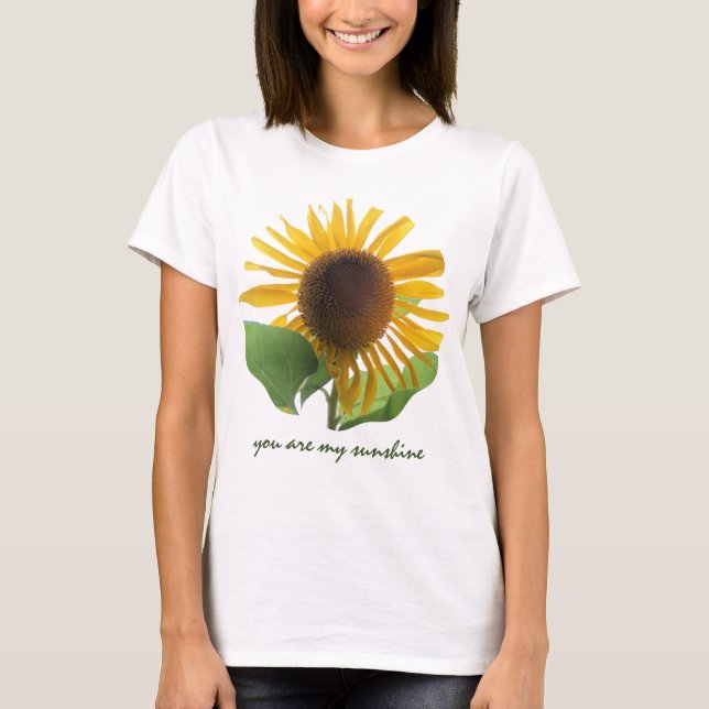 Camiseta Girassol gigante; você é meu Sunshine! (Frente)
