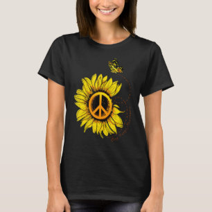 Camiseta Girassol Gnomo Com Abelha Hippie Gnomo Para Flor G