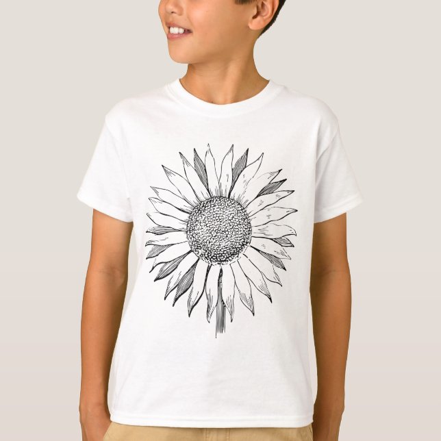 Camiseta Girassol Ilustrado (Frente)