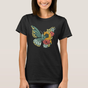 Camiseta Girassol Jesus Cruza Fé Esperança Amor Borboleta C