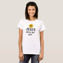 Camiseta Girassol Jesus me dá Alegria