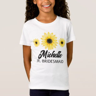 Camiseta Girassol júnior personalizado