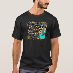 Camiseta Girassol Leopardo Toca Música Country Weste