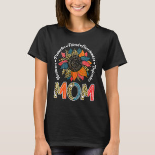 Camiseta Girassol Mãe Protetor de Enfermeiro D Amiga Mãe