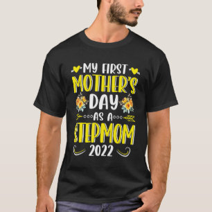Camiseta Girassol Meu Primeiro Dia de as mães Como Uma Madr