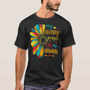 Camiseta Girassol Minhas Pessoas Favoritas Me Chamam De Mãe