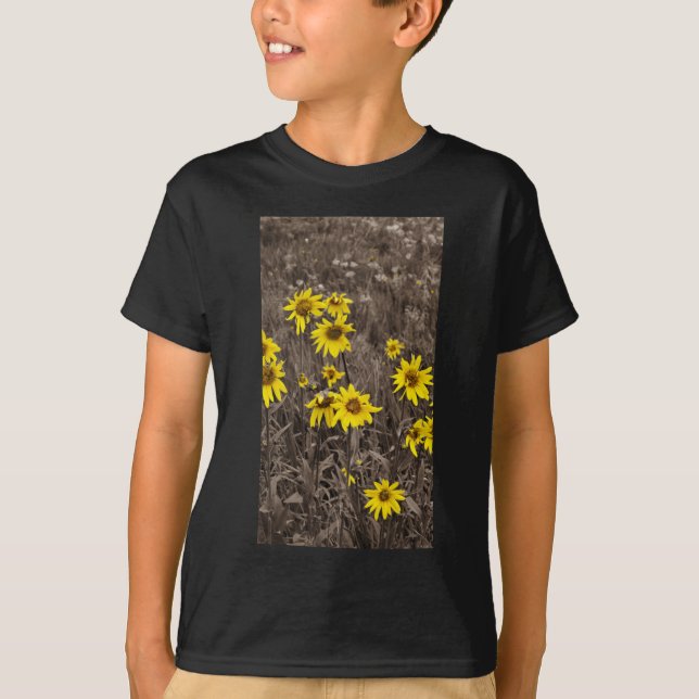 Camiseta Girassol na Montanha Rochosa (Frente)