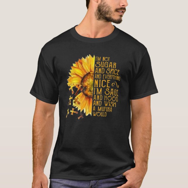 Camiseta Girassol Não sou Açúcar, Arroz e tudo (Frente)