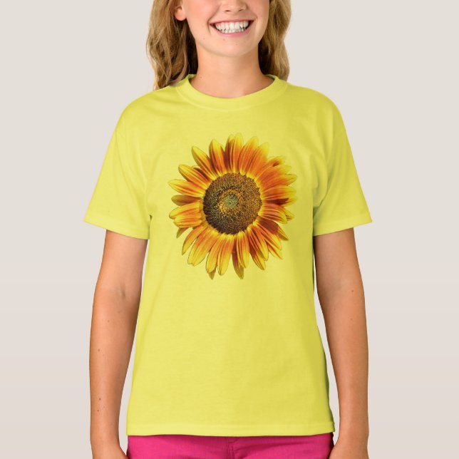 Camiseta girassol natural (Frente)