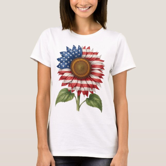 Camiseta Girassol Patriótico  (Frente)