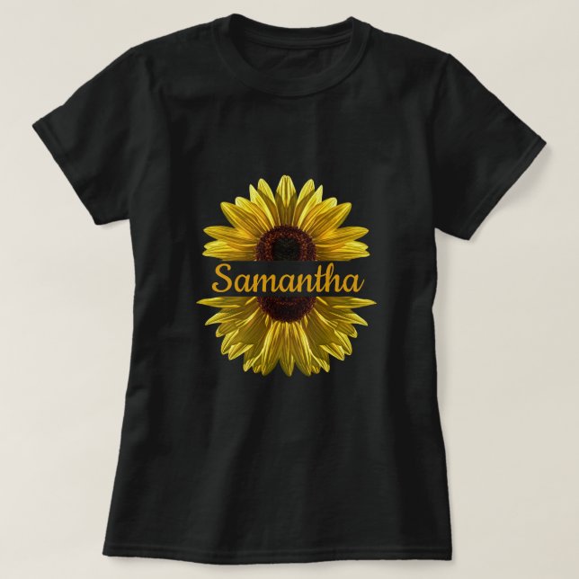 Camiseta Girassol Personalizado (Frente do Design)
