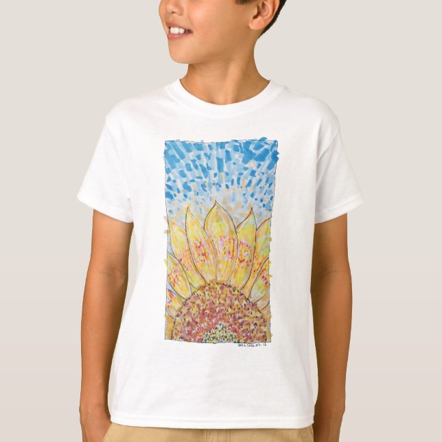 Camiseta Girassol Radiant Bloom (Frente)