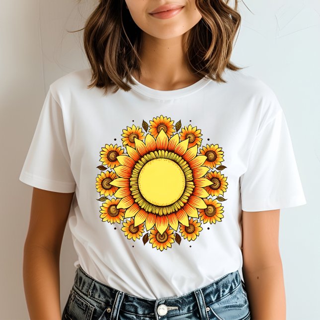 Camiseta Girassol radiante (Criador carregado)
