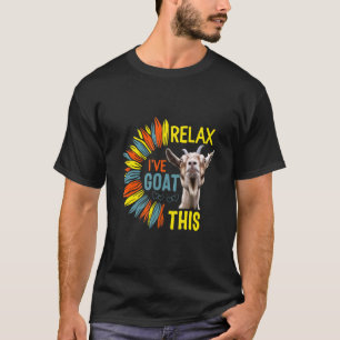 Camiseta Girassol Relaxe Eu Tenho Cabra Essa Cabra Dito Ani