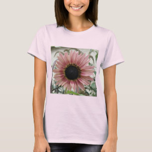 Camiseta Girassol Rosa Pálido
