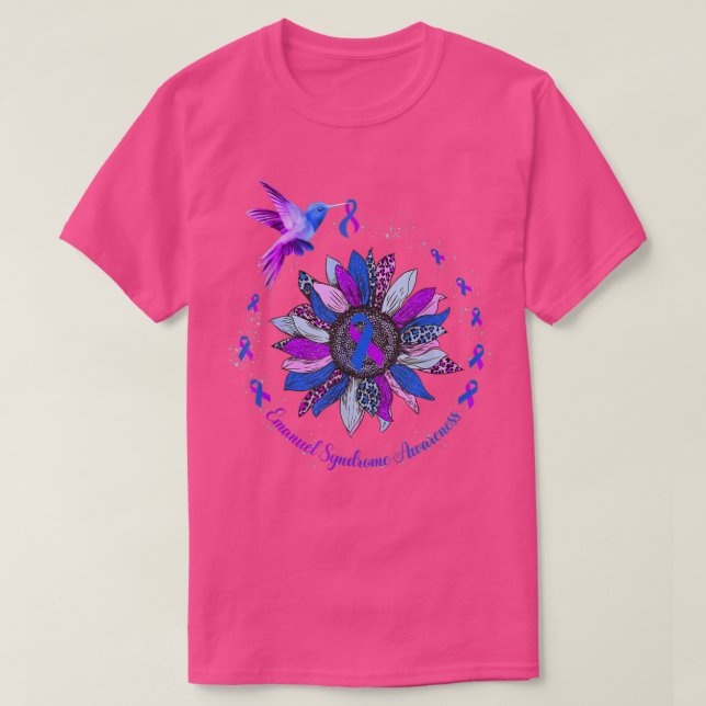 Camiseta Girassol Roxo Roxo Azul Fita Emanuel S (Frente do Design)