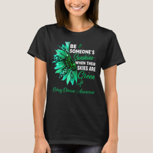 Camiseta Girassol Seu Céu É Doença Renal Verde Awa
