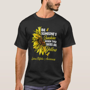 Camiseta Girassol Seus Céus São Espanhol Amarelo Bifida Awa