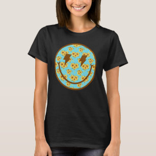 Camiseta Girassol Smile Face Bolt Retro