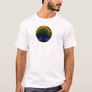 Camiseta Girassol Sussurro Retro – Botânica Texturizada à M