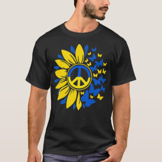 Camiseta Girassol Ucrânia Bandeira Ucrânia Bandeira da Ucrâ
