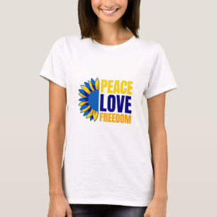 Camiseta Girassol Ucraniano - Apoiar a Ucrânia 