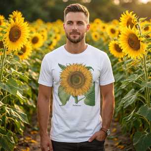Camiseta Girassol Vintage por Basilius Besler