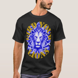 Camiseta Gird Your Lions England Motivational Idiom Blue