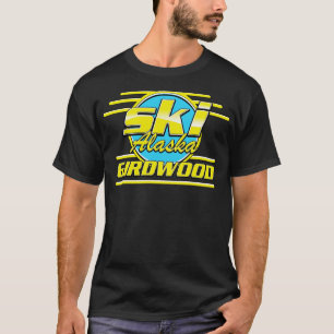 Camiseta Girdwood Alasca esqui dos anos 80