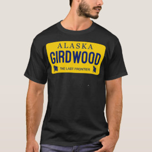 Camiseta Girdwood Alaska License Plate Name