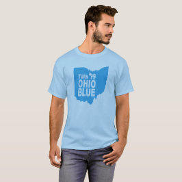Camiseta Gire o estado liberal progressivo azul do t-shirt