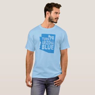 Camiseta Gire o estado progressivo azul do t-shirt | da