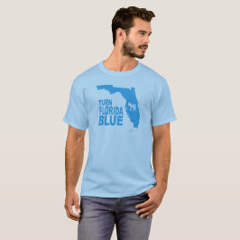 Camiseta Gire o estado progressivo azul do t-shirt | de