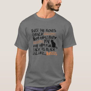 Camiseta Gire O Presente De Figurino De Halloween Do Gato N