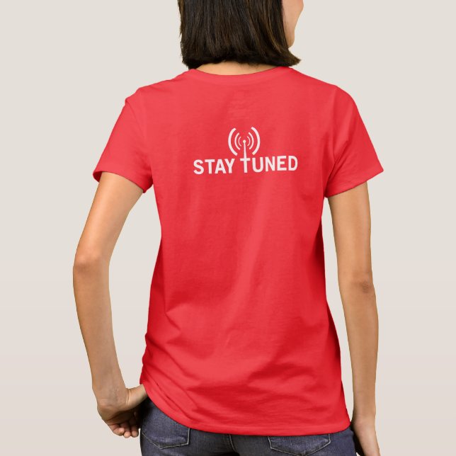 Camiseta Gire sobre. Ajuste dentro. Estada ajustada. O (Verso)