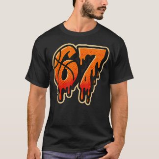 Camiseta Gíria do Gen Alfa 67 Basquete Sorvete Drip Six