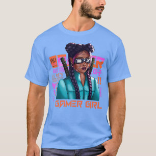 Camiseta Girl Gamer Samurai Katana Ninja Japão Real Virtual