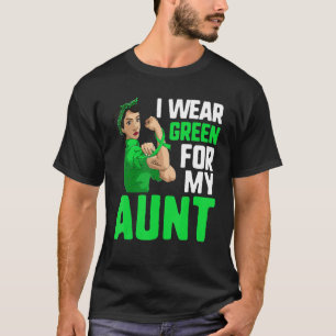 Camiseta Girl Lymphoma Awareness Rosie  I Wear Green For My