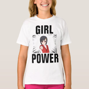CAMISETA GIRL POWER MANGA ANIME T-SHIRTS