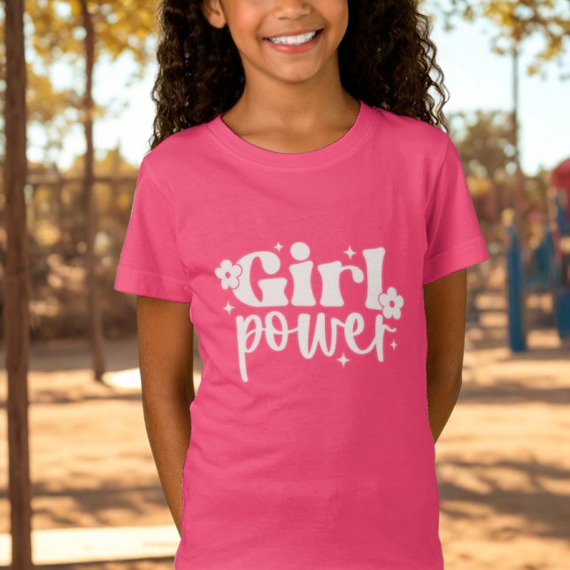 Camiseta Girl Power Pink (Criador carregado)