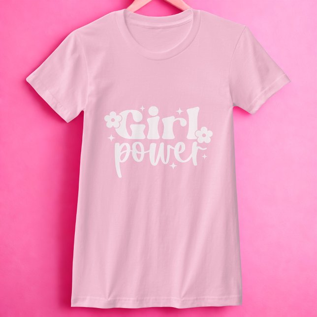 Camiseta Girl Power Pink (Criador carregado)