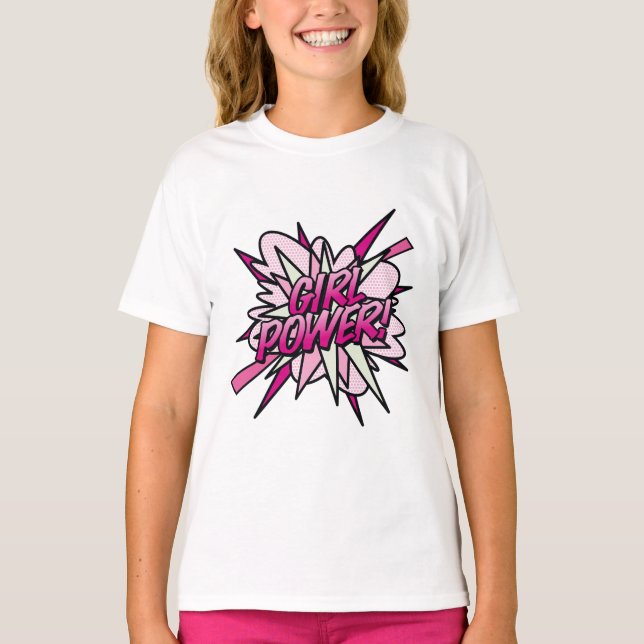 Camiseta GIRL POWER - Pop de Arte do Livro (Frente)