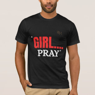 Camiseta Girl Pray Camisa Cristã Baseada na Fé p
