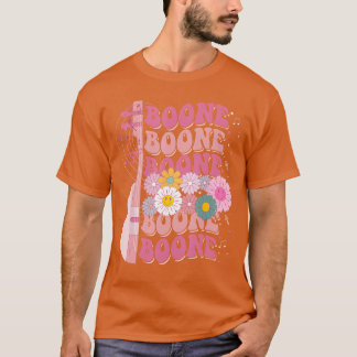 Camiseta Girl Retro Boone Groovy Flower First Name Personal