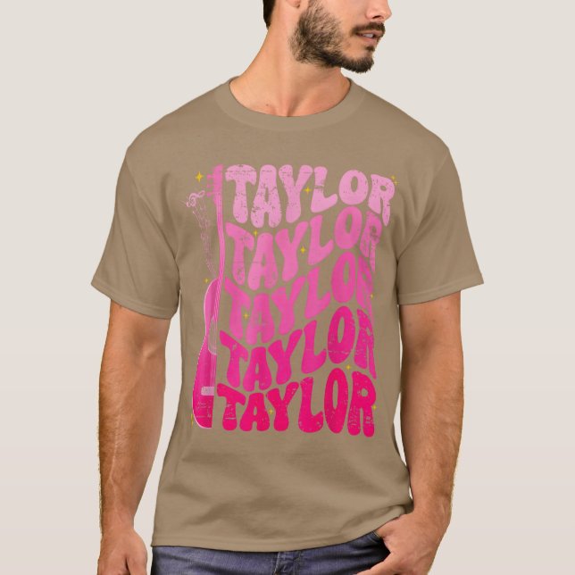 Camiseta Girl Retroaylor First Name Personalized Birthday g (Frente)