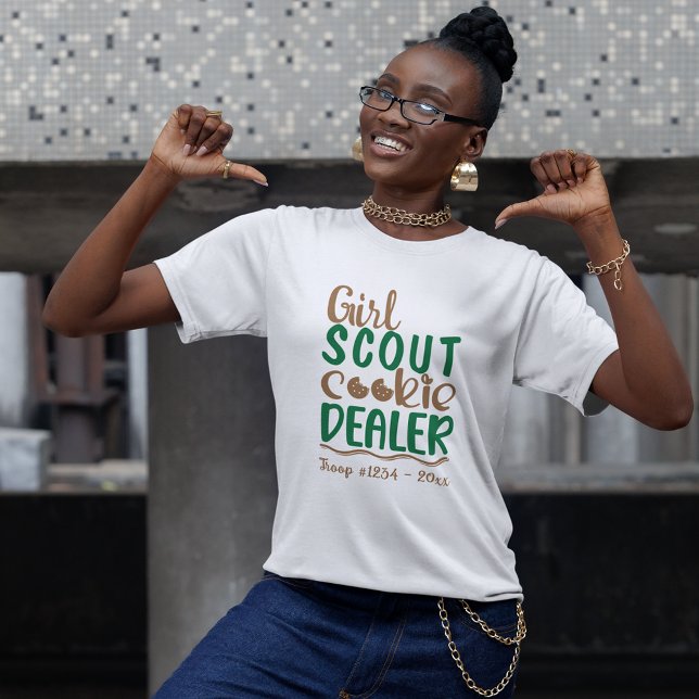Camiseta Girl Scout Cookie Dealer Custom (Criador carregado)