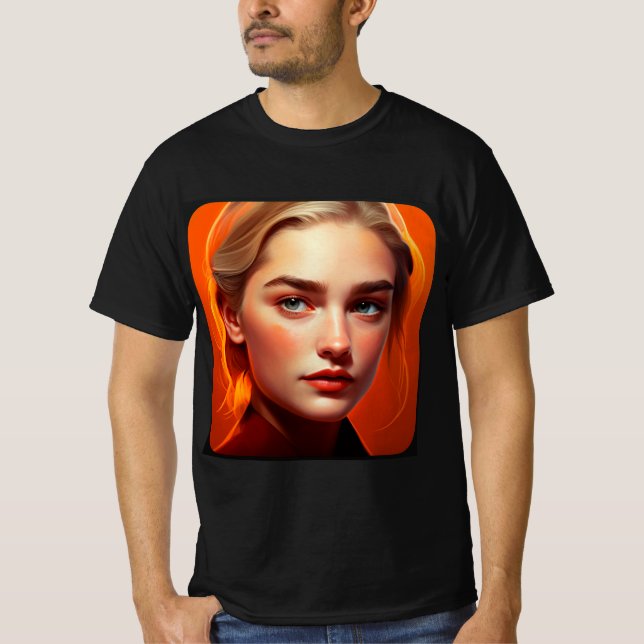 Camiseta Girl with blue eyes (Frente)
