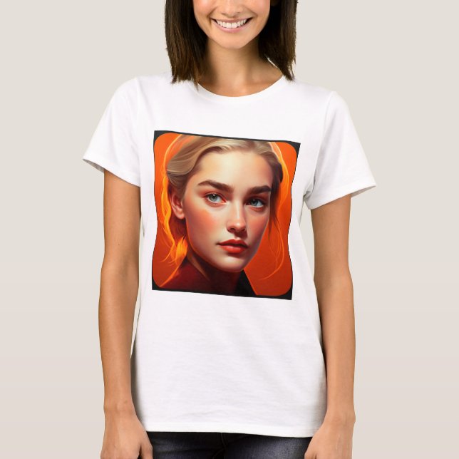 Camiseta Girl with blue eyes (Frente)