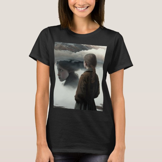 Camiseta Girl with clouds (Frente)